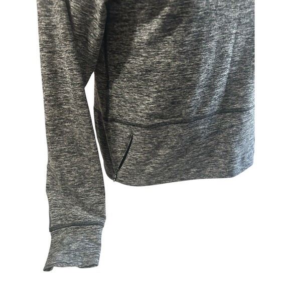 Lululemon Ready to Rulu Heathered Black Gray Fleece Pullover  W3DTYS size 2 - Picture 5 of 12